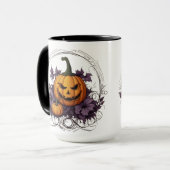 Spooky Vibes Halloween Mok - Sip in Funny Style! (Voorkant links)