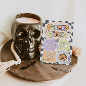 Spooky Vibes Halloween Verjaardagsuitnodiging Kaart