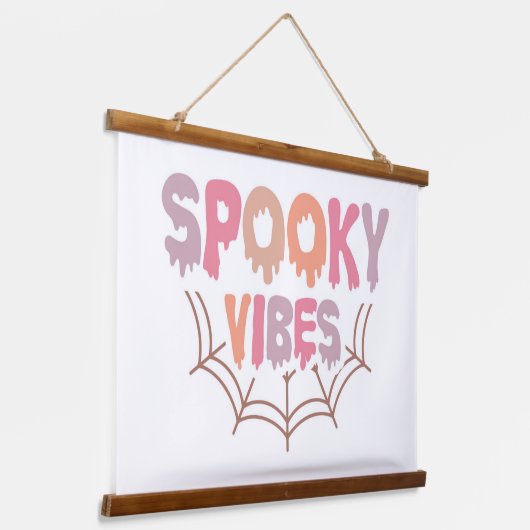 Spooky Vibes Hangend Wandkleed (Gebogen)