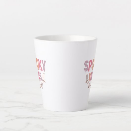 Spooky Vibes Latte Mok (Voorkant)