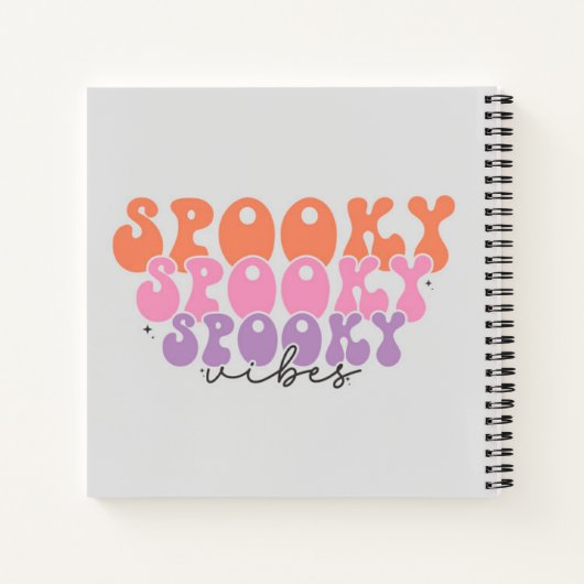 Spooky Vibes Notitieboek (Achterkant)