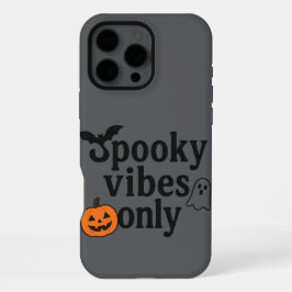 Spooky Vibes Only 🎃 | Halloween Sticker Design iPhone 16 Pro Max Hoesje