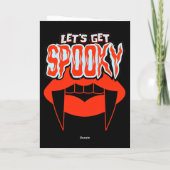 Spooky Vibes Only Halloween Vleermuizen Bloedige K Kaart (Achterkant)