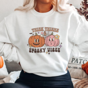 Spooky vibes Pompoenen Halloween Sweatshirt