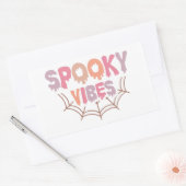 Spooky Vibes Rechthoekige Sticker (Envelop)