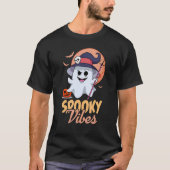 Spooky Vibes Retro 60s Halloween Costume Essential T-shirt (Voorkant)