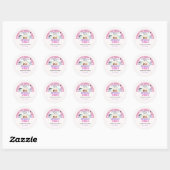 Spooky Vibes Retro Halloween Ghost Birthday Ronde Sticker (Vel)