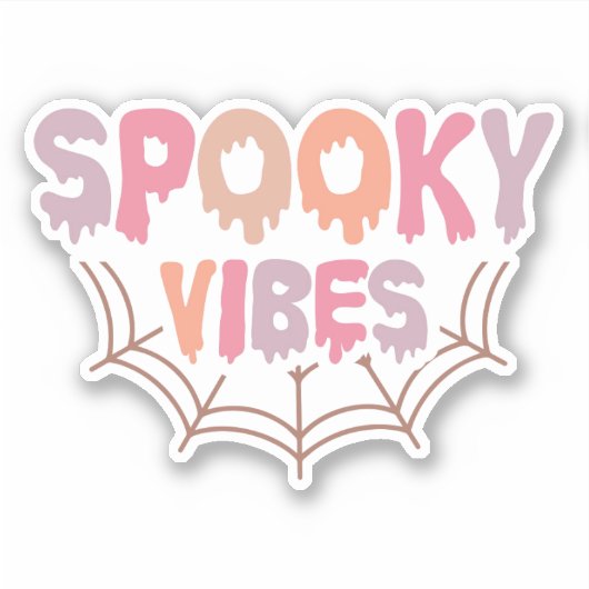 Spooky Vibes Sticker (Voorkant)