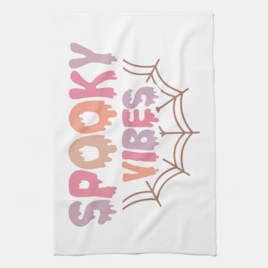 Spooky Vibes Theedoek (Verticaal)