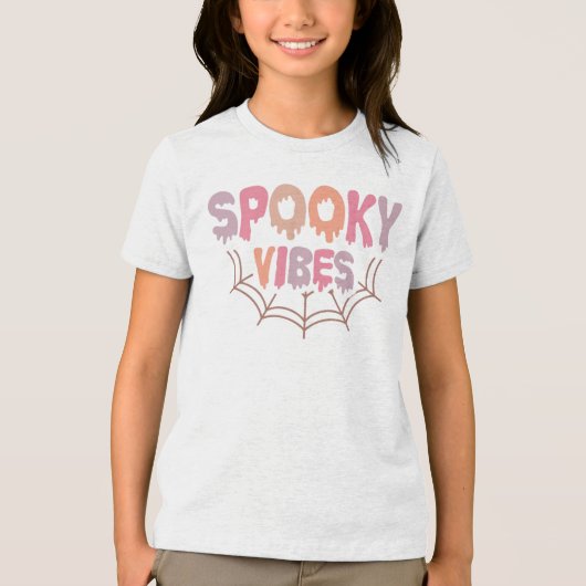 Spooky Vibes Tri-Blend Shirt (Voorkant)