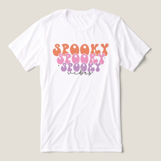 Spooky Vibes Tri-Blend Shirt (Design voorkant)