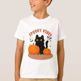 Spooky Vibes voor Grappig Halloween Kinder T-shirt