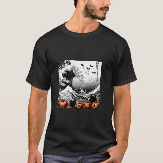 Spooky Wave Hokusai's Halloween T-Shirt