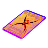 Spooky Weaver (geel), flexibele foto Magneet (Linkerzijde)