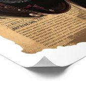 Spooky weerwolf Halloween krantenstijl Poster (Hoek)