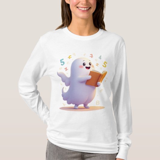 Spooky Wiskunde Teacher T-shirt (Voorkant)