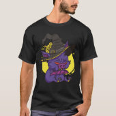 Spooky Witch Bat Cartoon T-shirt (Voorkant)