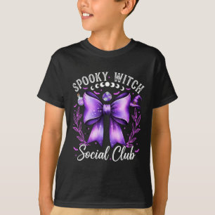 Spooky Witch Social Club Coquette Grappig Hallowee T-shirt
