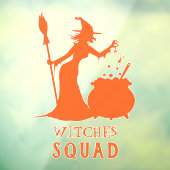 Spooky Witch Spider Frog Potion Halloween Party Raamsticker (Vel 3)