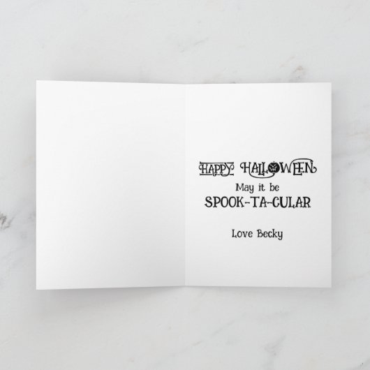 Spooky Witches Halloween Feestdagen Kaart (Binnen)