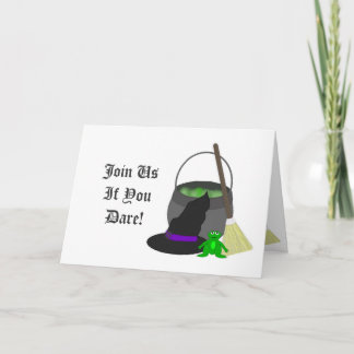 Spooky Witchs Brew Feestdagen Kaart