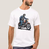 Spooky Zombie Biker Classic Motorcycle T-shirt (Voorkant)