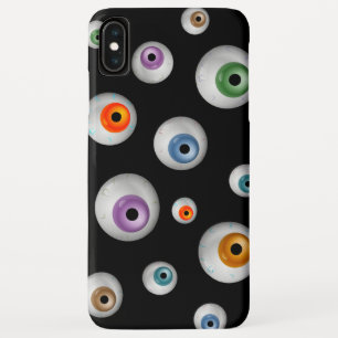 Spooky Zombie Bloodshot Eyeballen Black iPhone XS Max Hoesje