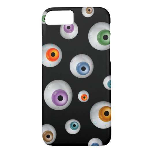 Spooky Zombie Bloodshot Eyeballen Black Case-Mate iPhone Case (Achterkant)