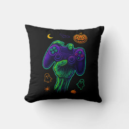 Spooky Zombie Gamer Halloween Sierkussen