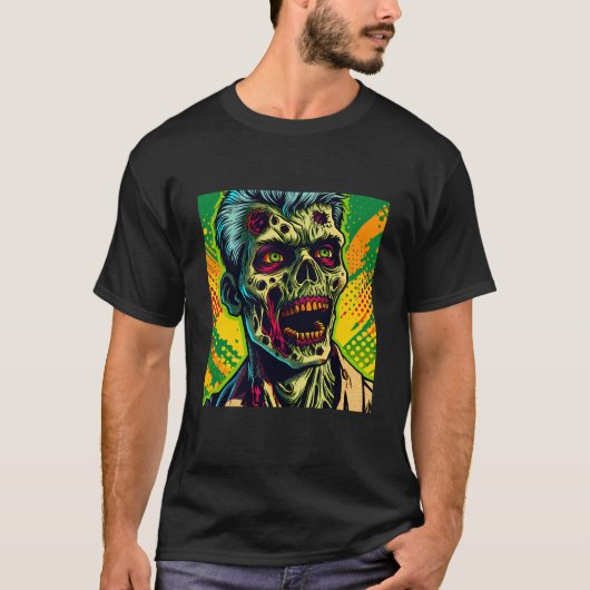 Spooky Zombie Halloween Party T-shirt (Voorkant)