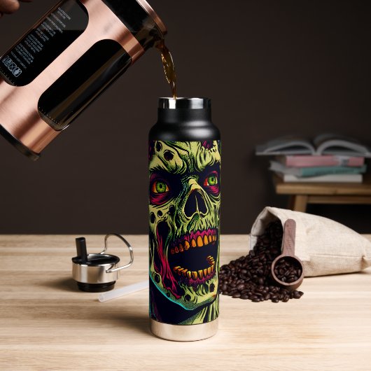Spooky Zombie Halloween Party Waterfles (Koffie)