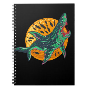 Spooky Zombie Shark Halloween Zee creatie Notitieboek