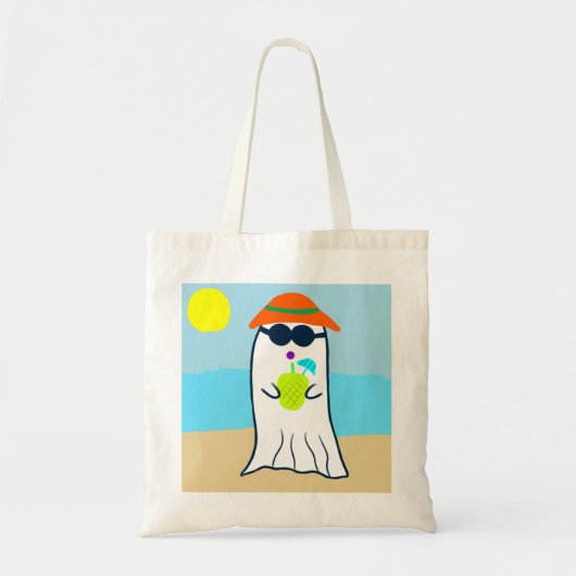 Spooky zomer spook op het strand tote bag (Voorkant)