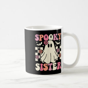 Spooky Zus Halloween Ghost Kostuum Retro Groovy Koffiemok