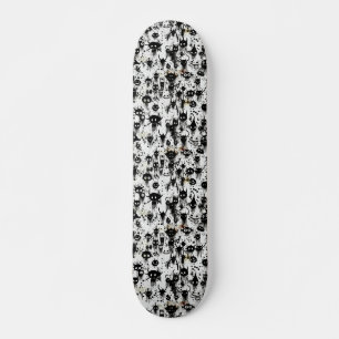 Spooky zwart-wit Abstracte horror Skateboard