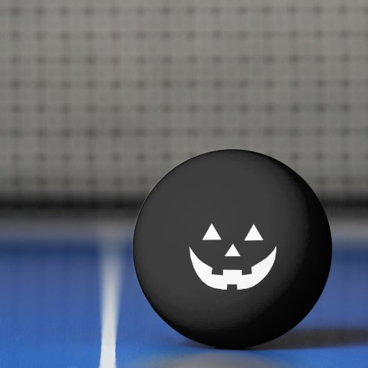 Spooky zwart wit Jack o lantaarn grappig Halloween Pingpongballen (Net)