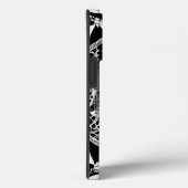 Spooky zwart & wit lachende kant schedel Case-Mate iPhone case (Achterkant / Rechts)