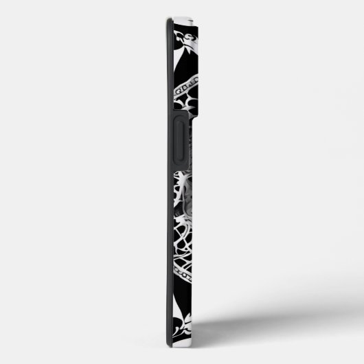 Spooky zwart & wit lachende kant schedel Case-Mate iPhone case (Achterkant / Rechts)