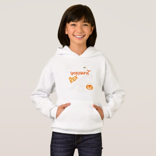 Spookysaurus Rex Halloween Sweat - shirt à capuche (Devant entier)
