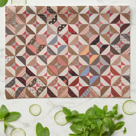 Spool quilt Serviettes de cuisine (Plié)