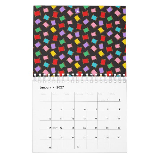 Spools Sewing Threads Black Dressmaker Seamstress Kalender (Jan 2027)