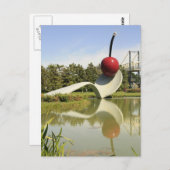 Spoon en Cherry Briefkaart (Voorkant / Achterkant)