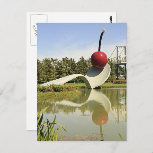 Spoon en Cherry Briefkaart (Voorkant / Achterkant)