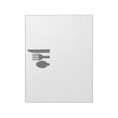 Spoon Knife Fork Graphic Notitieblok (Gedraaid)