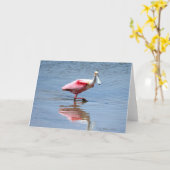 Spoonbill-5-05 Kaart (Gele Bloem)
