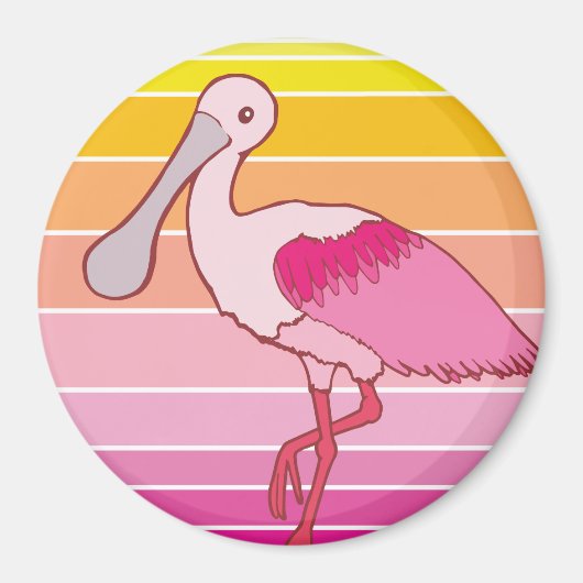 Spoonbill Magnet Magneet (Voorkant)