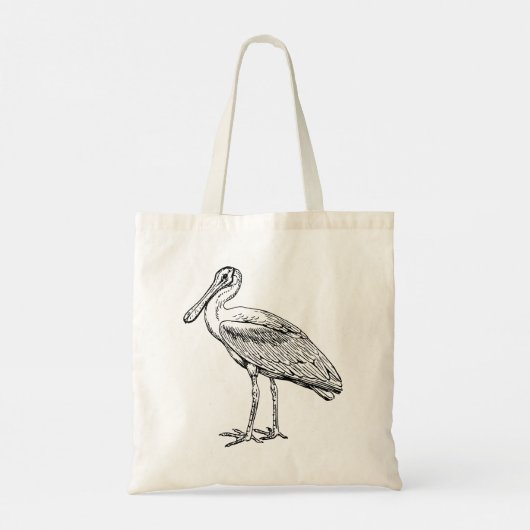 Spoonbill Tote Bag (Achterkant)