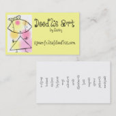 spoonfulsofdoodles.com visitekaartje (Voorkant / Achterkant)