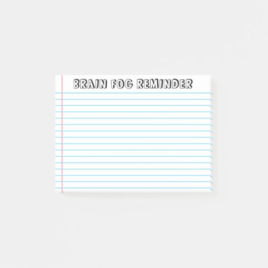 Spoonie - Brain Fog Post-It Notes-Maladie Chroniqu (Devant)