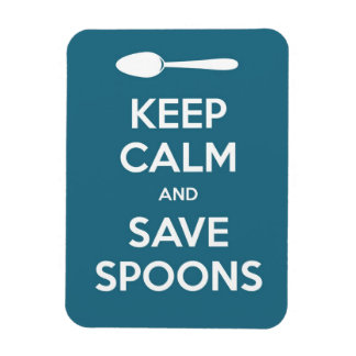 Spoonie-Keep Calm en Spaar Lepels magneet